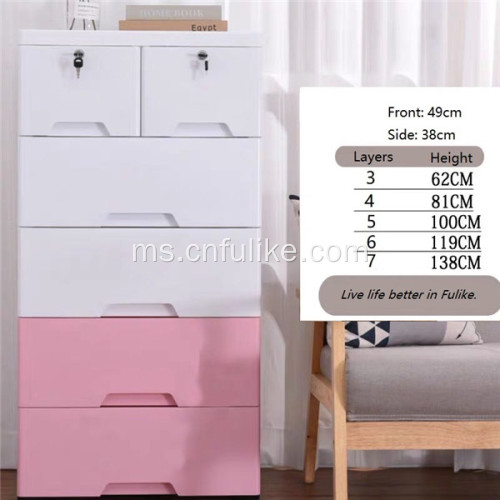 Tall Dresser Organizer untuk Kotak Penyimpanan Playroom